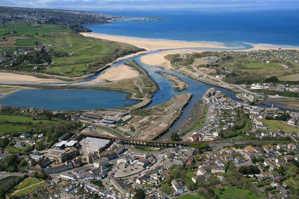 The North Quay area of Hayle, before redevelopment